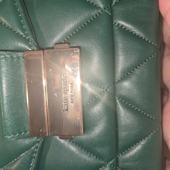 Green Quilted Leather Chain Bag - Picture 8 of 8